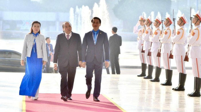 Chủ tịch nước Nguyễn Xuân Phúc dự Đại hội Đoàn TNCS Hồ Chí Minh lần thứ XII.