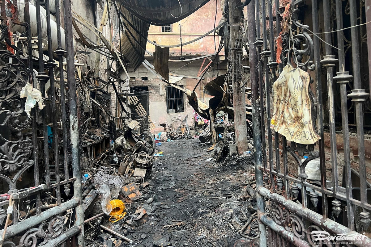 Hiện trường vụ cháy.