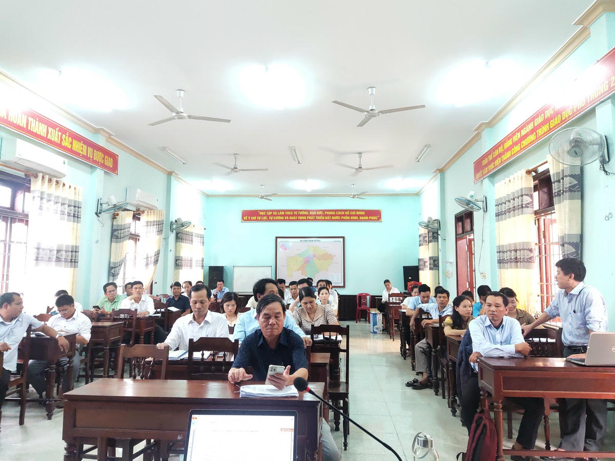 Các học viên tích cực thảo luận. Ảnh: thuathienhue.gov.vn