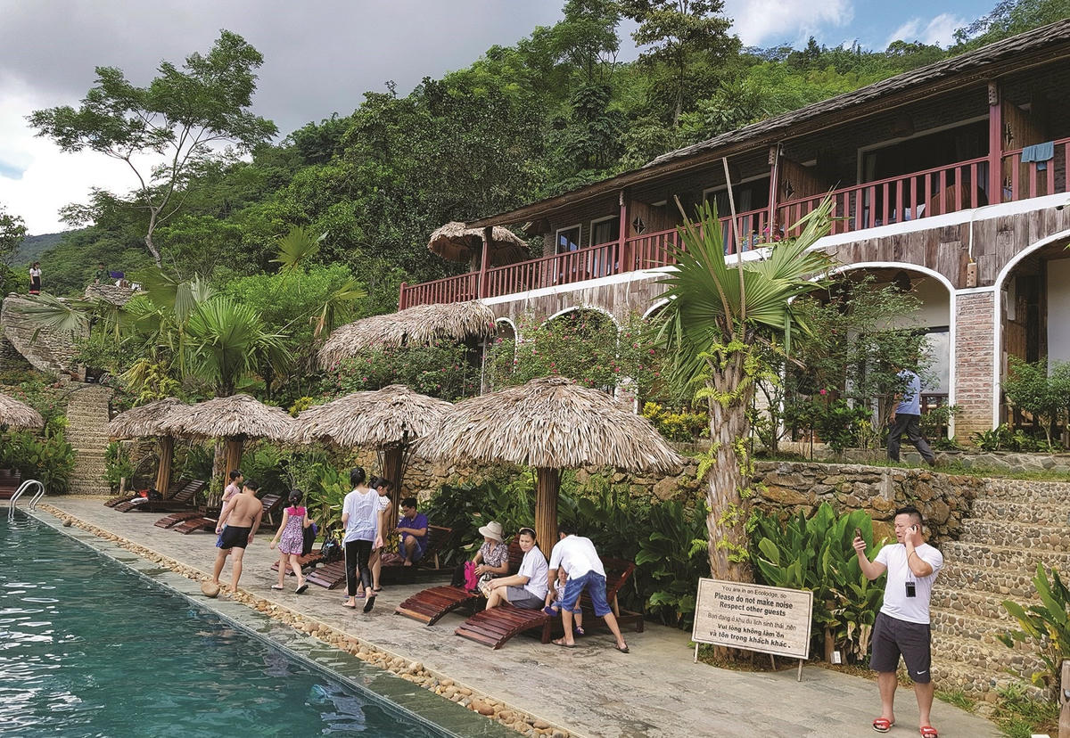 Khu du lịch Pù Luông đạt 100% công suất phòng và tất cả các ngày nghỉ lễ và dịp cuối tuần.