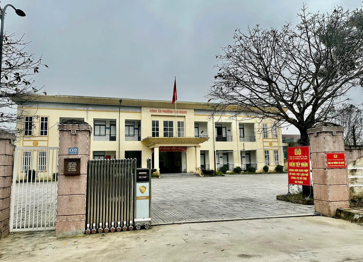 Công an phường Tân Giang, TP Hà Tĩnh đang vào cuộc điều tra vụ việc. Ảnh: HN