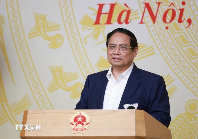 Thủ tướng Phạm Minh Chính. (Ảnh: Dương Giang/TTXVN) ttxvn-1007-thu-tuong-2.jpg