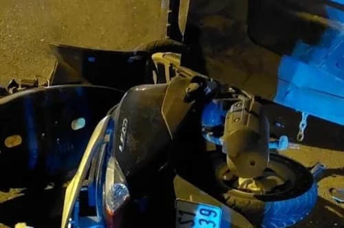 Vụ tai nạn khiến đồng chí P. Đ. T tử vong tại chỗ.