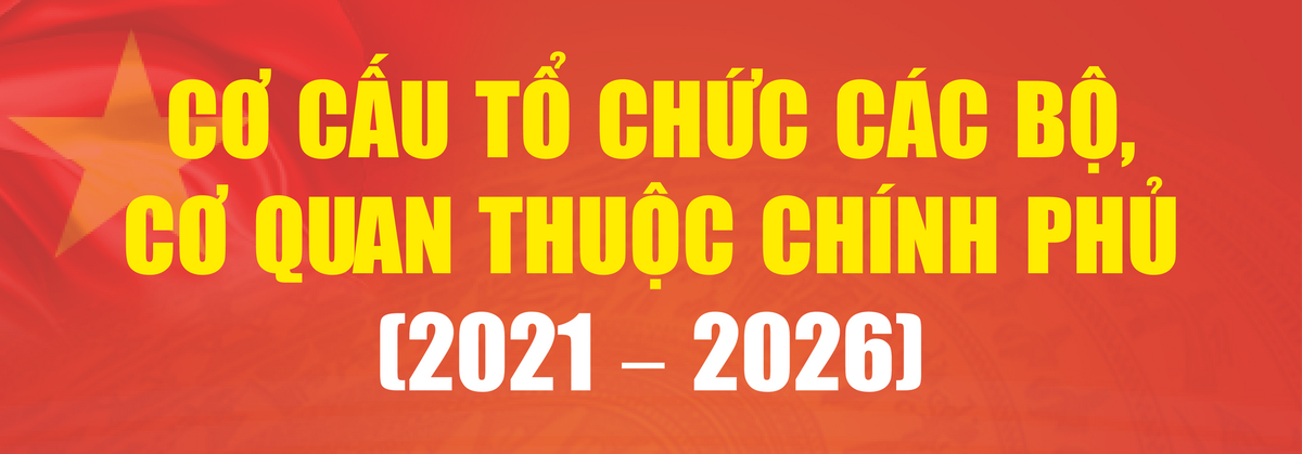Infographics: Cơ cấu tổ chức 14 bộ, cơ quan thuộc Chính phủ nhiệm kỳ 2021-2026- Ảnh 1.
