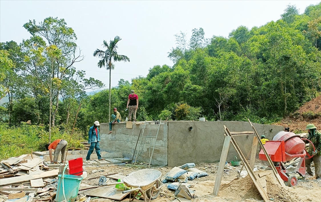 Một công trình nước sạch được xây dựng từ nguồn vốn Chương trình MTQG 1719.