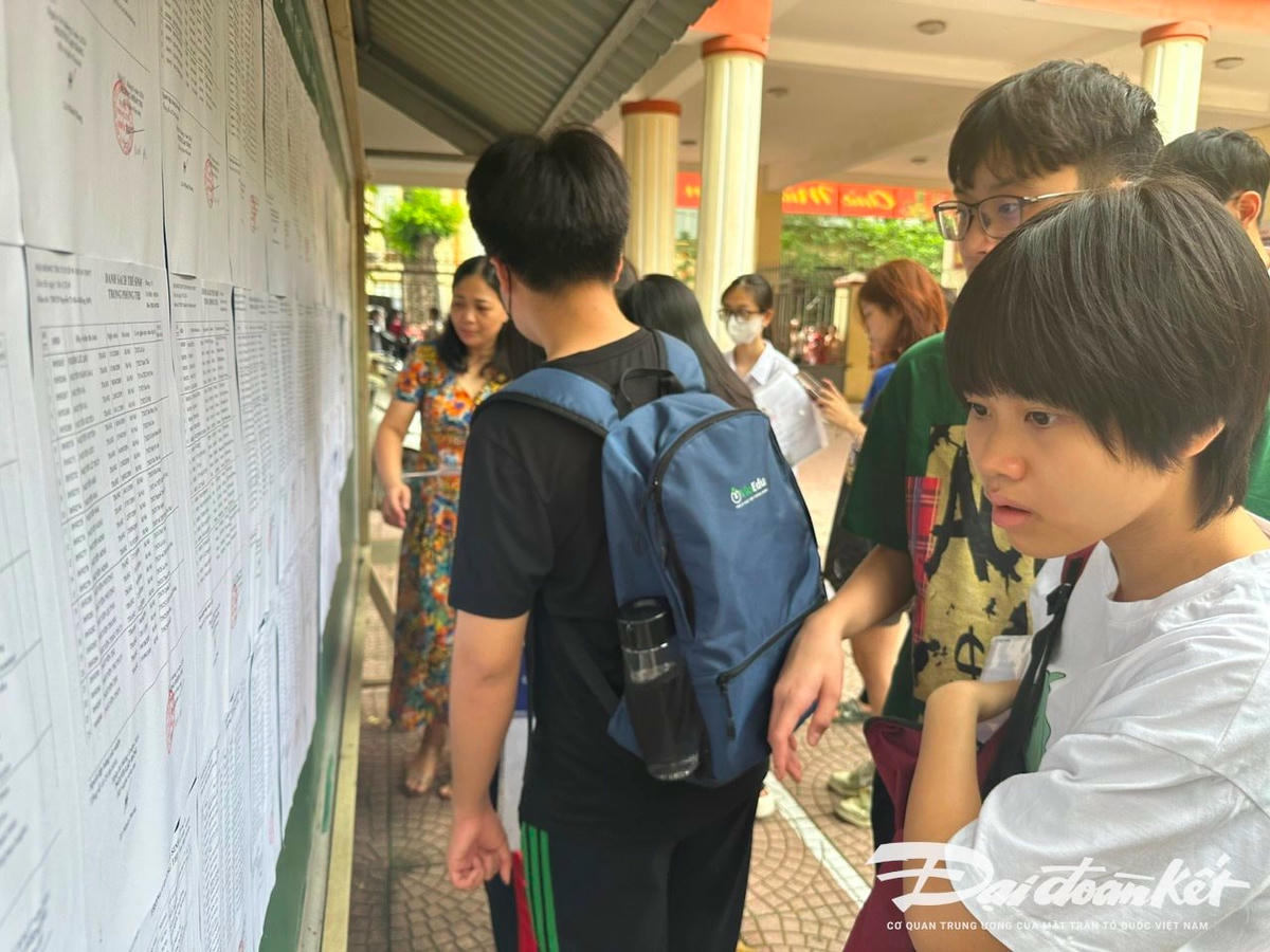 Thí sinh tại Kỳ thi vào lớp 10 THPT công lập năm học 2024-2025 của Hà Nội.