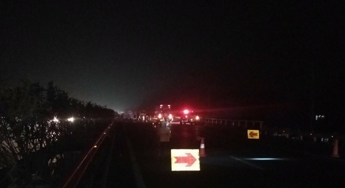 Hiện trường vụ tai nạn. Ảnh Trung Kiên