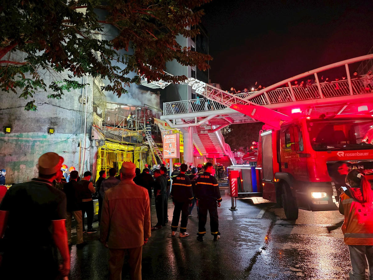 Khu vực xảy ra cháy.