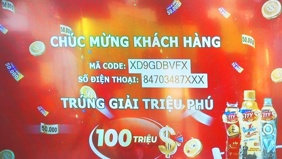 Mã số dự thưởng được kiểm tra và xác định của chị K.T.T.G.