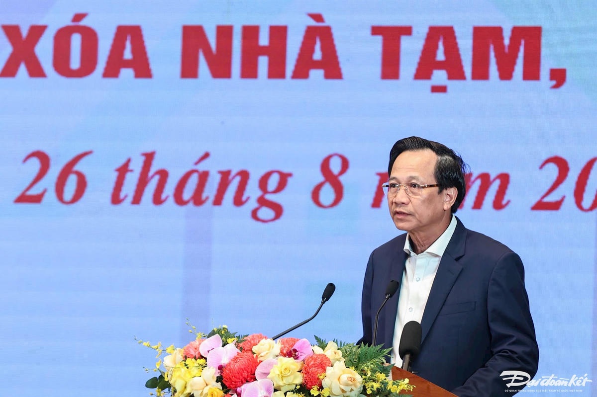 Bộ trưởng Bộ Dân tộc và Tôn giáo Đào Ngọc Dung phát