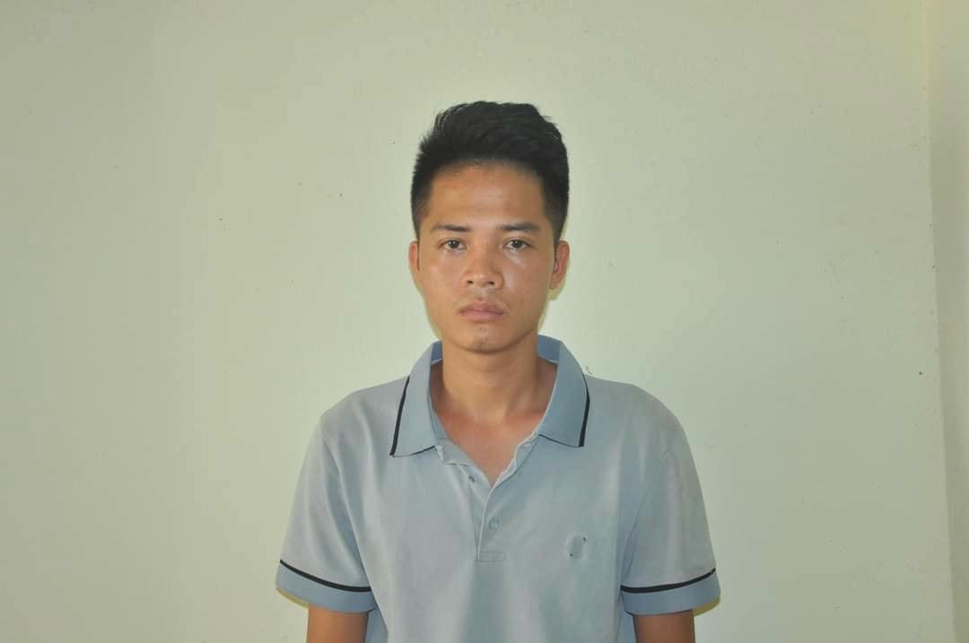 Đối tượng Hùng tại CQĐT. Ảnh CACC