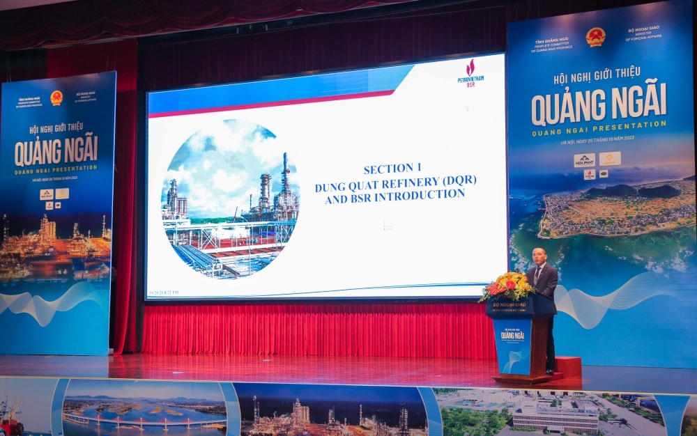 Ông Trần Thái Bảo - Phó Tổng Giám đốc BSR phát biểu tại phiên thảo luận.