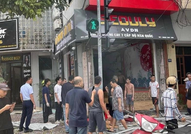 Hiện trường vụ nổ.