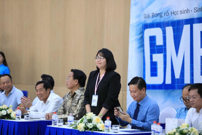 Bà Nguyễn Mai Tâm - Giám đốc Học viện Bóng rổ MVP, trực thuộc Công ty Trách nhiệm hữu hạn MTV M4V. d755e986-2bbf-4507-b44a-6456e6993c74.jpg