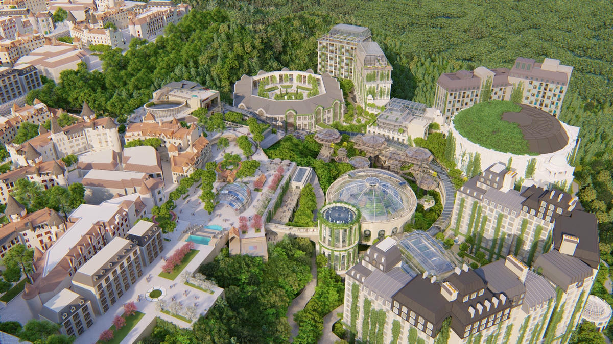 Phối cảnh thiết kế Tổ hợp cụm công trình khách sạn, nghỉ dưỡng thuộc Khu du lịch sinh thái trên đỉnh núi Bà Nà (3)