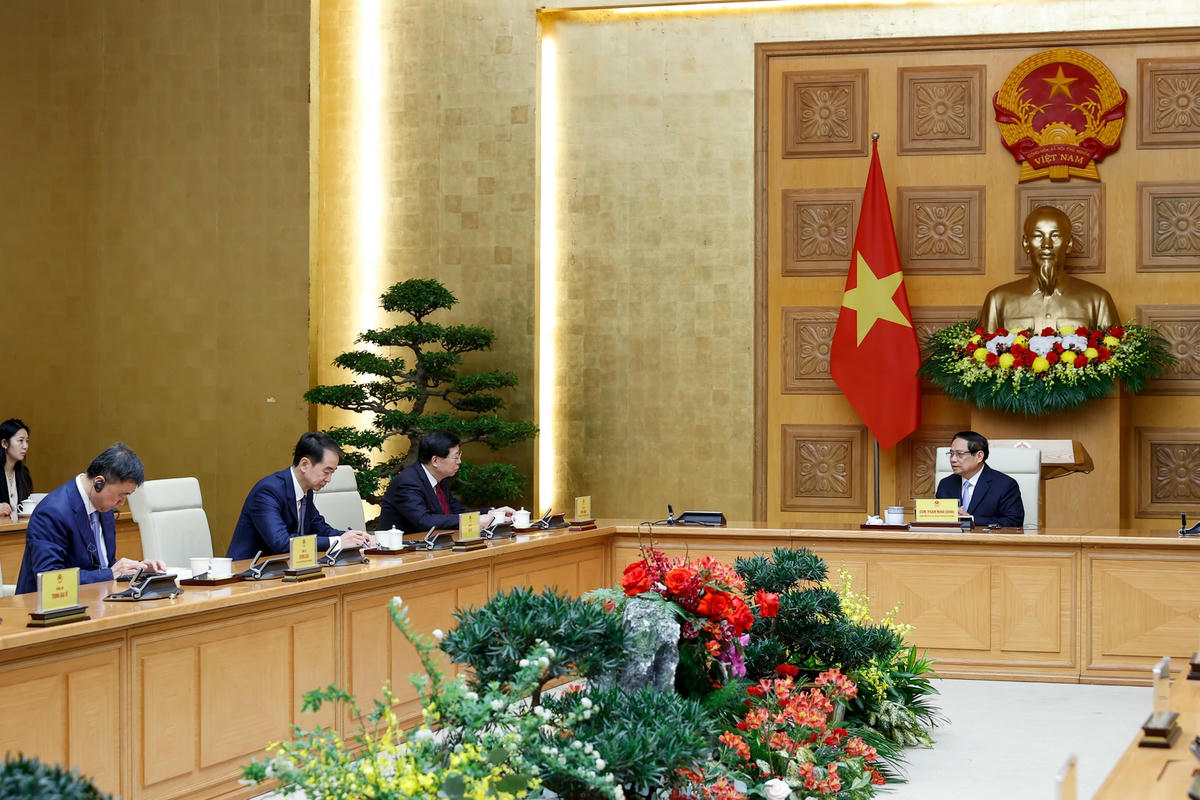 Thủ tướng Phạm Minh Chính tiếp Bí thư Đảng ủy Đại học Thanh Hoa (Trung Quốc)- Ảnh 6. Thủ tướng Phạm Minh Chính tiếp Bí thư Đảng ủy Đại học Thanh Hoa (Trung Quốc)- Ảnh 6.