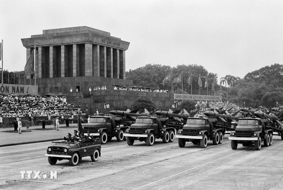 Khối bộ đội tên lửa. (Ảnh: Kim Hùng/TTXVN)