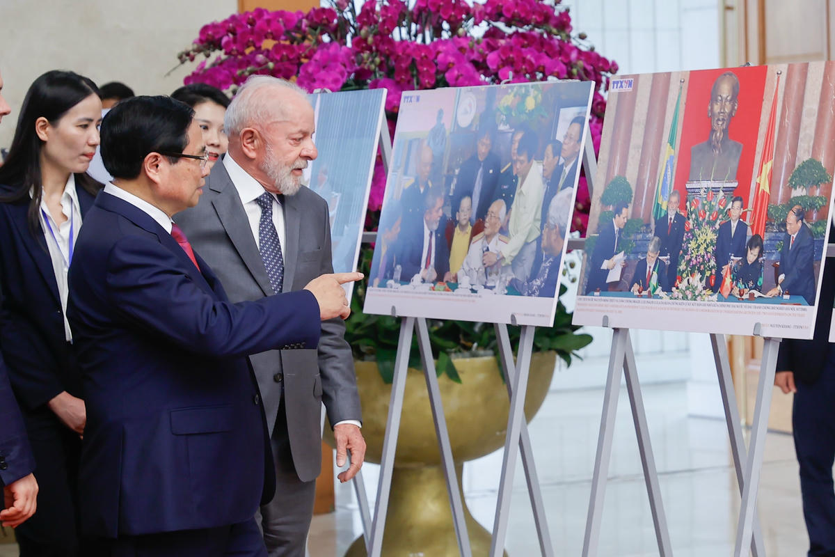 Thủ tướng Phạm Minh Chính hội kiến Tổng thống Brazil: Quyết tâm đưa thương mại song phương lên 15 tỷ USD vào năm 2030- Ảnh 2.