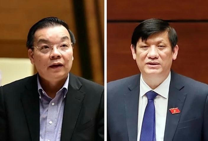 Hai cựu Bộ trưởng Chu Ngọc Anh (trái), Nguyễn Thanh Long.