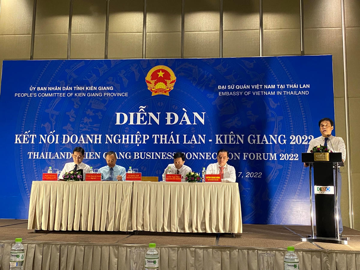 Quang cảnh Diễn đàn kết nối doanh nghiệp Thái Lan - Kiên Giang.