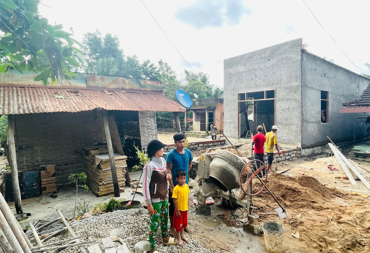 Một ngôi nhà được xây từ nguồn vốn hỗ trợ của Chương trình MTQG 1719 sắp được hoàn thành ở Đức Bình (Tánh Linh, Bình Thuận). Ảnh: binhthuan.gov.vn