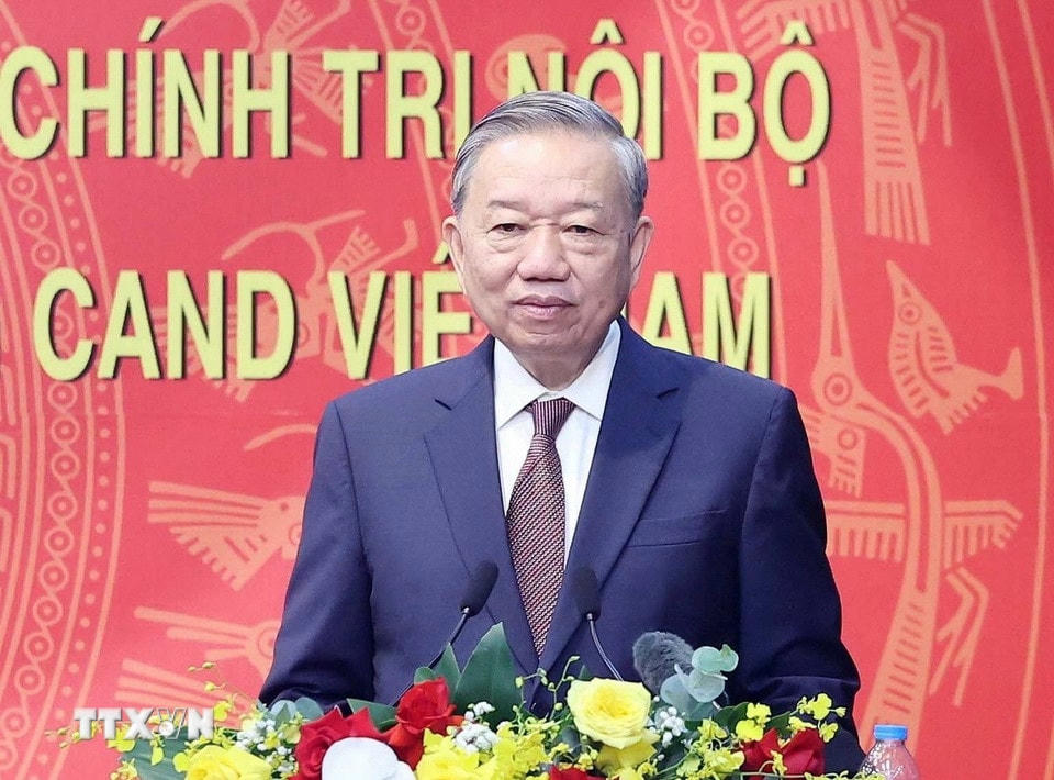 Tổng Bí thư Tô Lâm phát biểu. (Ảnh: Thống Nhất/TTXVN)