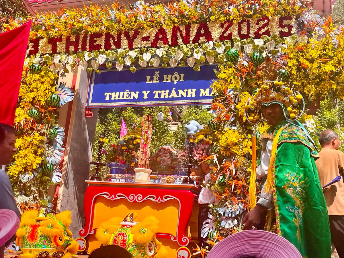 Lễ hội Am Chúa tại Khu di tích quốc gia Am Chúa tỉnh Khánh Hòa (ảnh Thùy Trang)