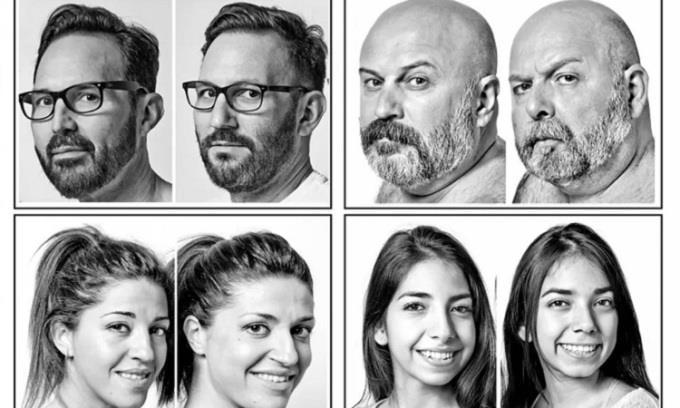 Ảnh chụp những cặp đôi giống nhau trong nghiên cứu. Ảnh: François Brunelle.