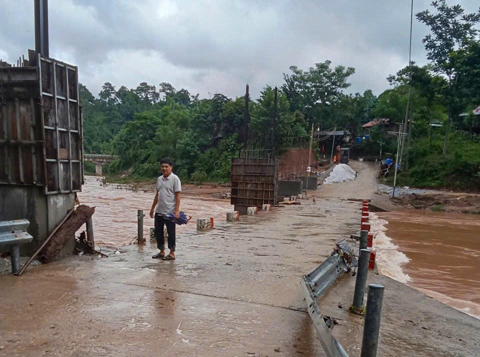 Đến ngày 26/8, nước tại các ngầm, điểm xung yếu tại xã Thượng Trạch đã rút. Ảnh: CTV.