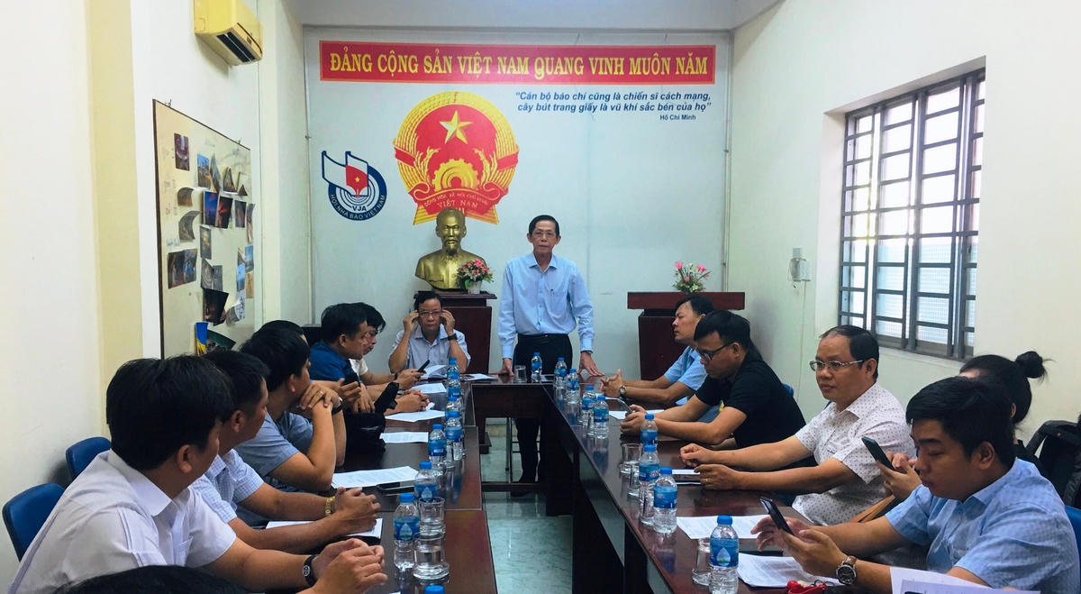 Đại diện phóng viên thường trú các cơ quan báo chí Trung ương, địa phương tại Đồng Nai tham dự hội nghị. 