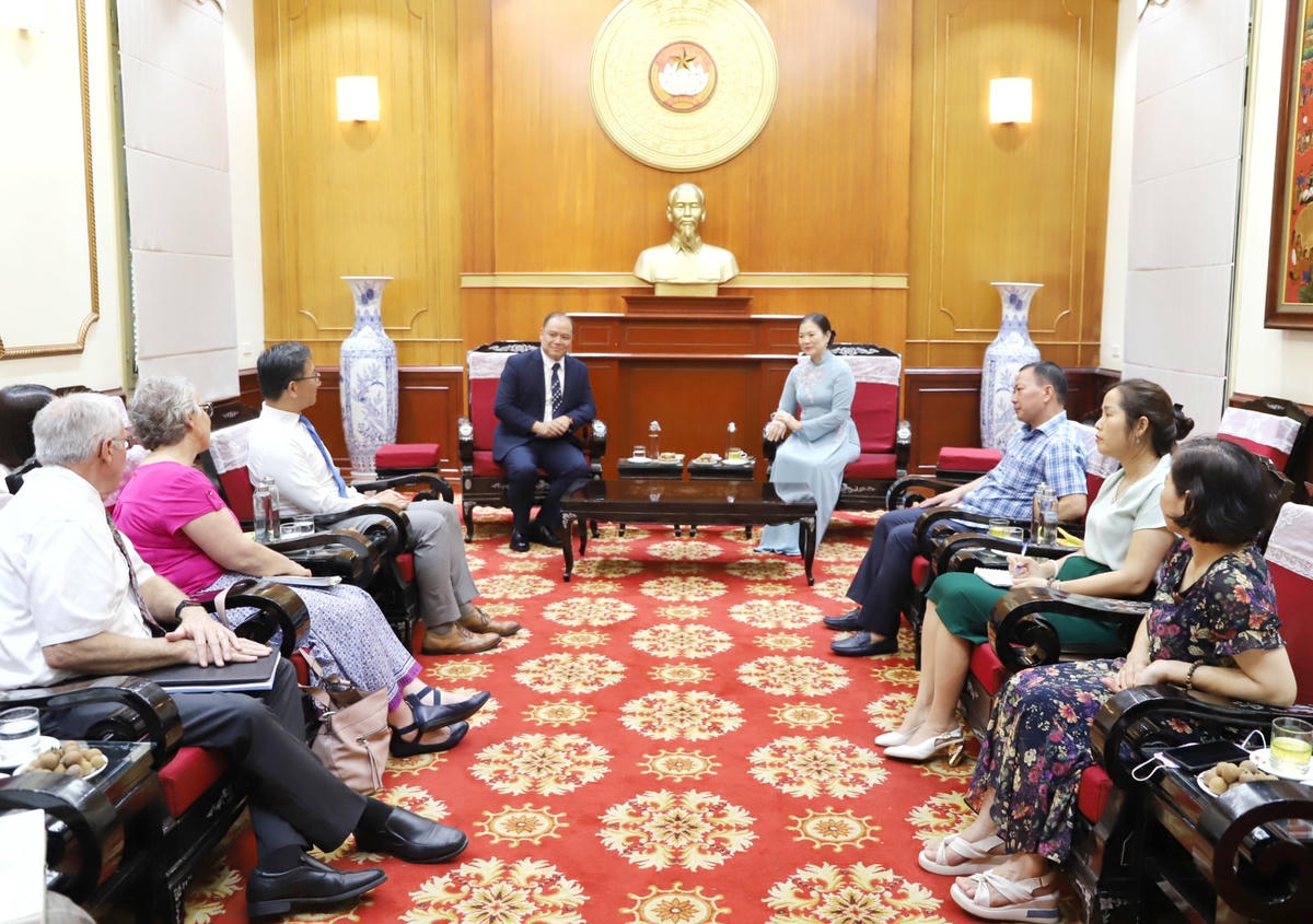 Quang cảnh buổi tiếp.