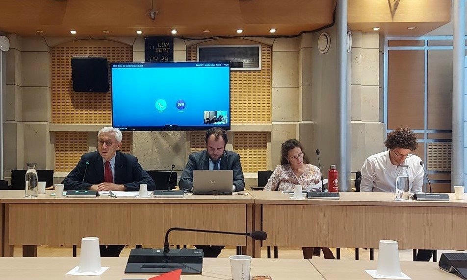 Các đại diện Tòa Thẩm kế Pháp đánh giá cao những chia sẻ của Tổng Kiểm toán nhà nước Ngô Văn Tuấn. Ảnh CTV