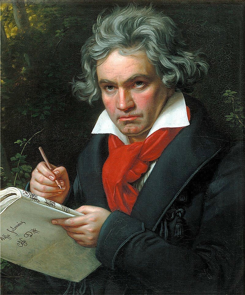 Chân dung Beethoven được vẽ bởi họa sĩ Joseph Karl Stieler năm 1820. Nguồn: The Guardian.