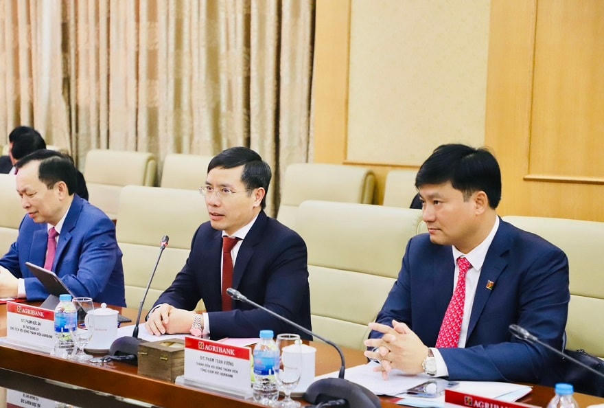 Đồng chí Phạm Đức Ấn, Chủ tịch HĐTV Agribank phát biểu tại buổi lễ.