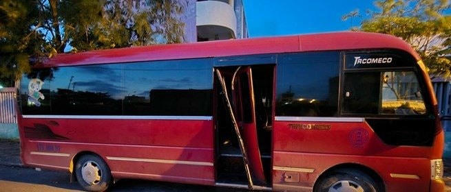 Chiếc xe đưa đón cháu bé bị bỏ quên trong ngày 29/5.