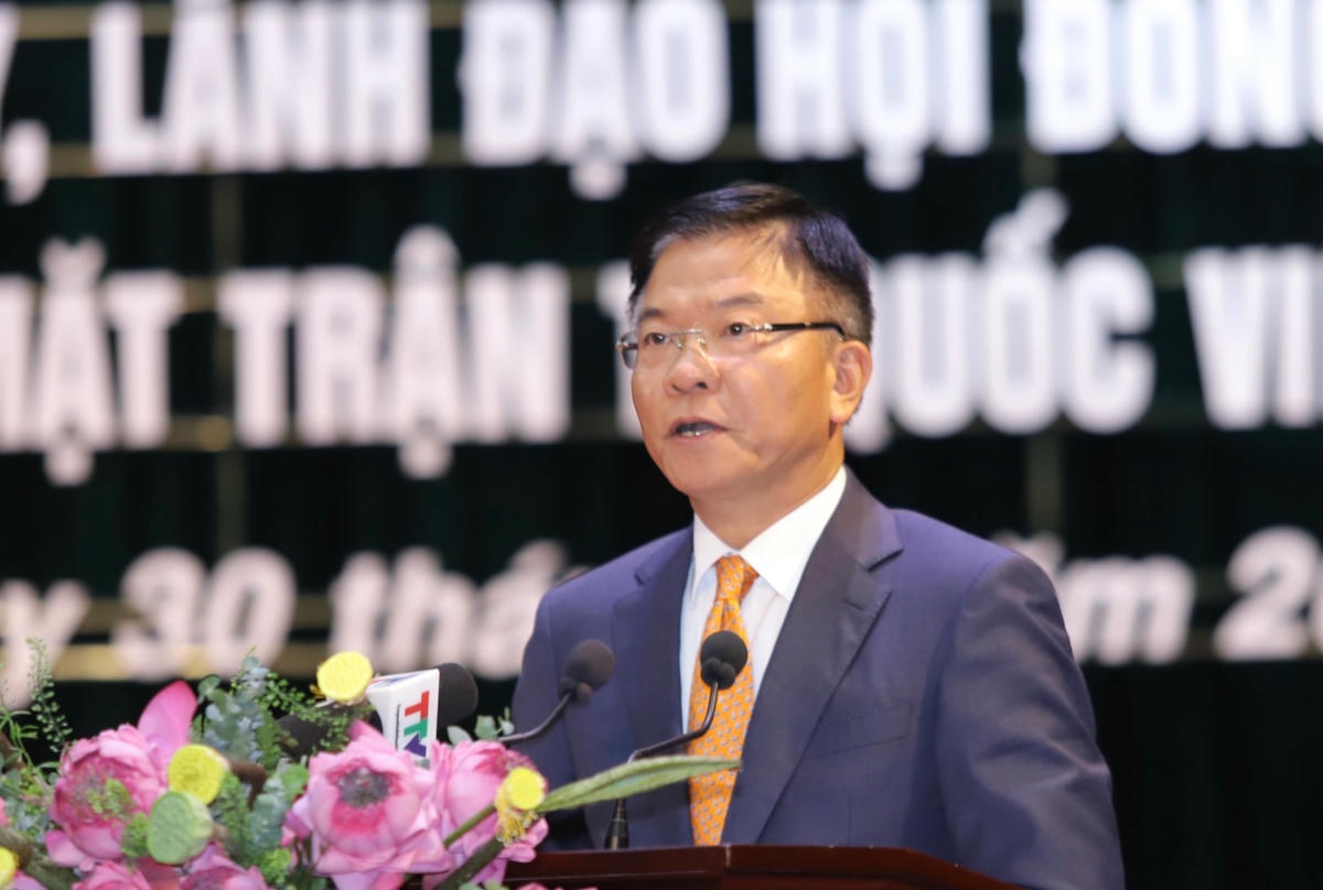 Phó Thủ tướng Lê Thành Long phát biểu chỉ đọa tại hội nghị. Ảnh: Nguyễn Chung.