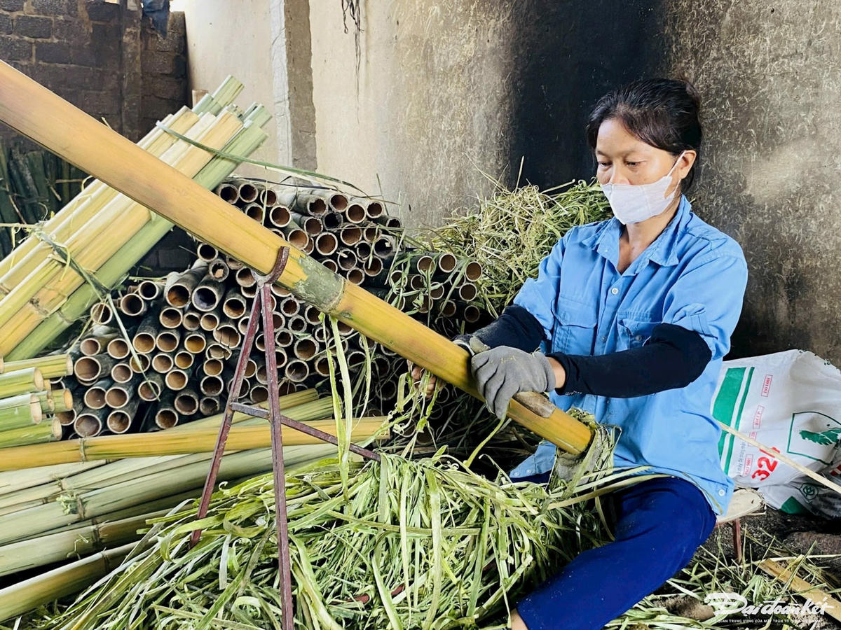 Để làm ra các sản phẩm mây tre đan, nguyên liệu chủ yếu được sử dụng là nứa, vàu, mây, sẵn có ở trong tỉnh. Kỹ thuật của nghề đan lát này không mấy phức tạp nên ai cũng làm được. Vả lại, làm được bao nhiêu xe ô tô về chở đi hết bấy nhiêu, lại có tiền ngay, thu nhập so với làm nông nghiệp cao hơn nhiều nên bà con phấn khởi. Có thời điểm làm không kịp. Trong làng ngoài xã không khí vui như hội.