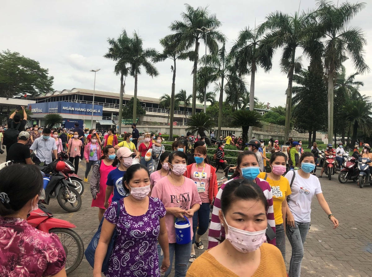 Khó khăn về đơn hàng nên Công ty TNHH Pouyuen Việt Nam liên tục cắt giảm lao động.