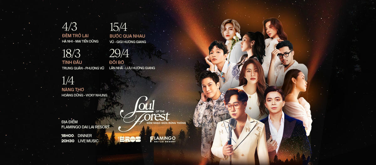 Soul of the Forest 2023 với “Đêm trở lại” cùng Hà Nhi và Mai Tiến Dũng.