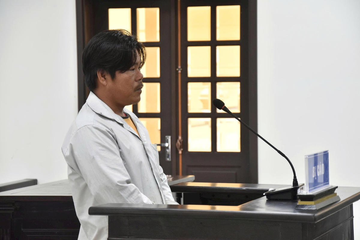  Bị cáo Huỳnh Quốc Quí tại phiên toà phúc thẩm. Ảnh: Nguyên Du