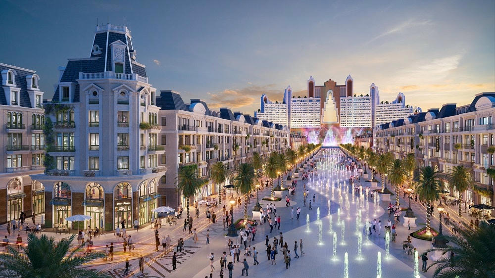 Quảng trường nhạc nước và hệ thống kênh đào được quy hoạch tại phân khu trung tâm Canal District là 2 trong số các công trình ấn tượng nhất MerryLand Quy Nhơn đã xác lập 3 kỷ lục Việt Nam.