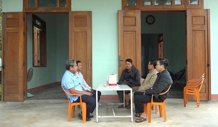 Ngôi nhà của gia đình anh Hồ Văn Lương được xây dựng khang tra