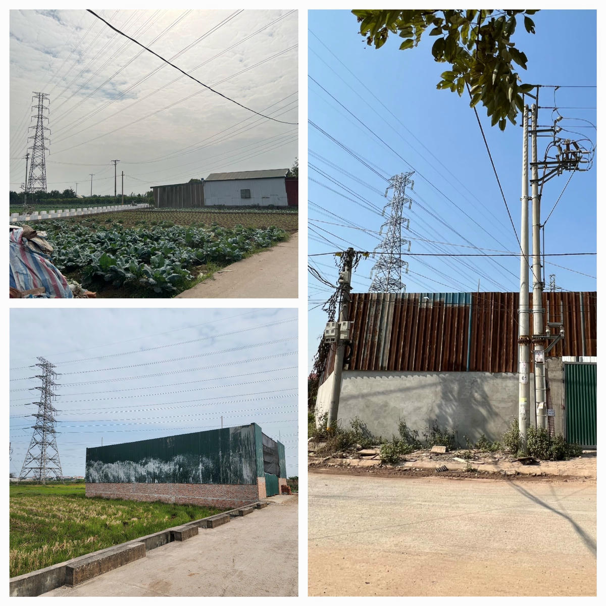 Các công trình xây dựng trên đất nông nghiệp, dưới hành lang an toàn lưới điện