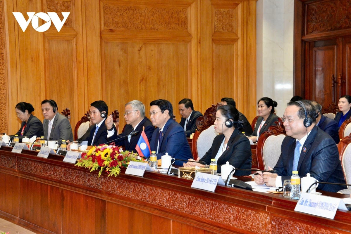 chủ tịch quốc hội trần thanh mẫn hội đàm với chủ tịch quốc hội lào saysomphone phomvihane hình ảnh 6 chu tich quoc hoi tran thanh man hoi dam voi chu tich quoc hoi lao saysomphone phomvihane hinh anh 6
