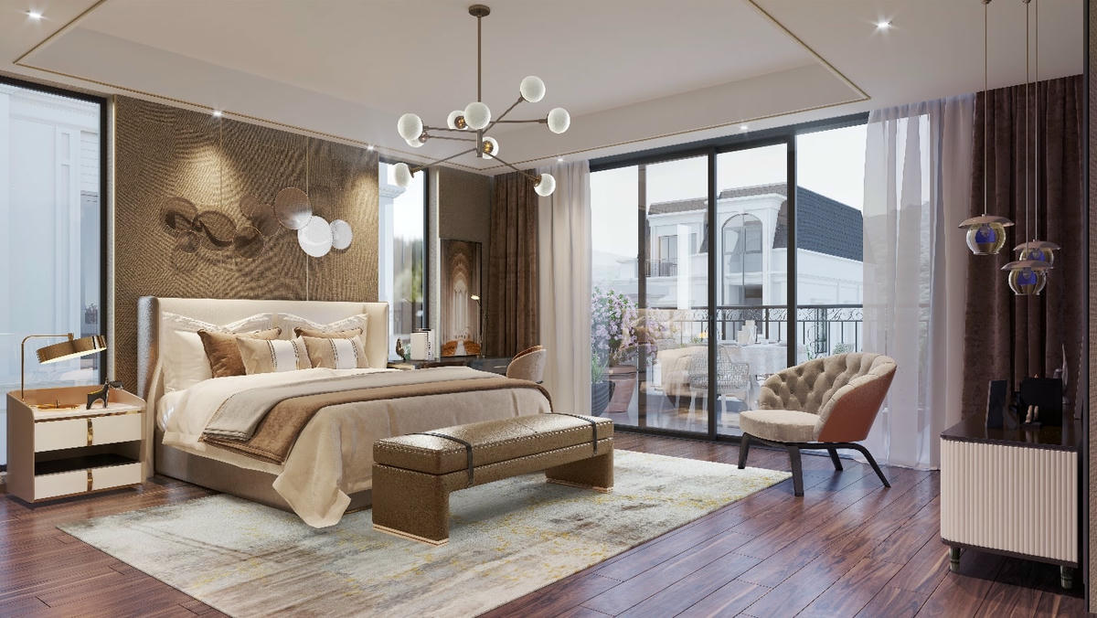 Không gian sống đậm chất châu Âu bên trong biệt thự Thảo Viên Villas.