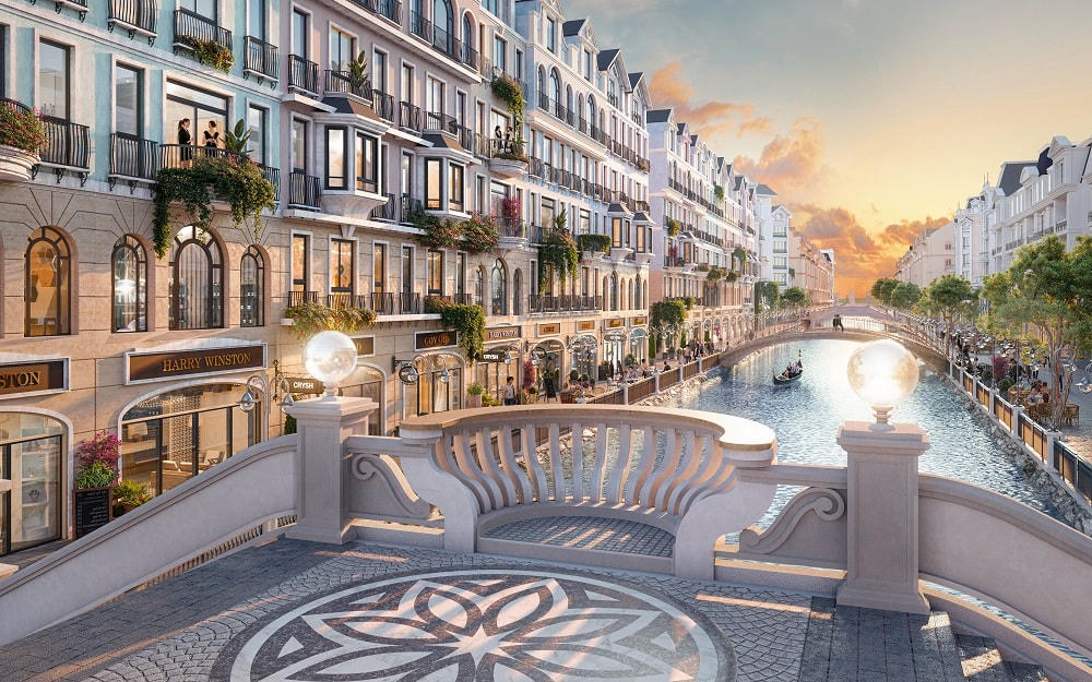 Bộ sưu tập 28 cây cầu vọng cảnh mang 28 kiến trúc khác nhau, làm nên vẻ đẹp độc đáo tại “Kỳ quan miền nhiệt đới”. Mỗi cây cầu đại diện cho một nền văn hóa, một phong cách kiến trúc và một tên gọi theo tên dòng kênh. Đây sẽ là điểm check - in quên lối về dành cho du khách toàn cầu.