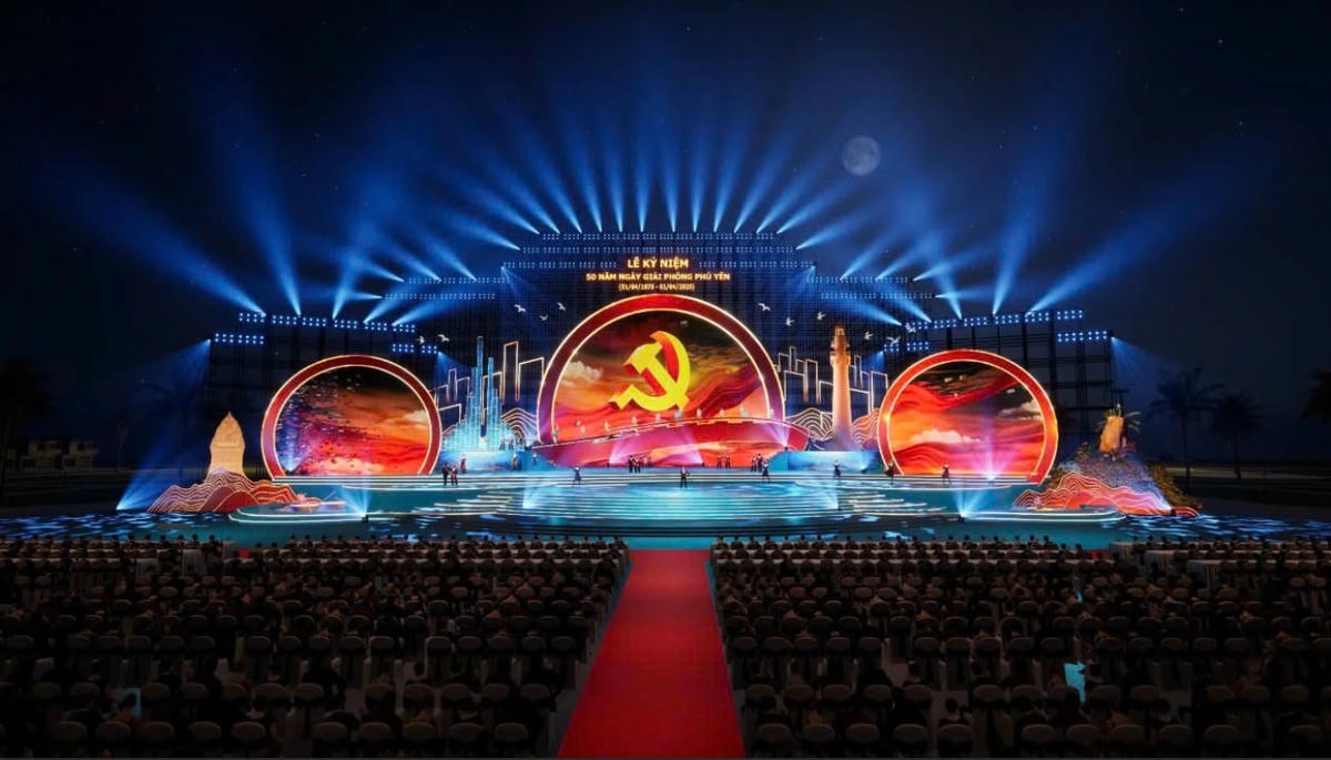 phối cảnh 50 năm tỉnh Phú Yên (ảnh Đình Sang)