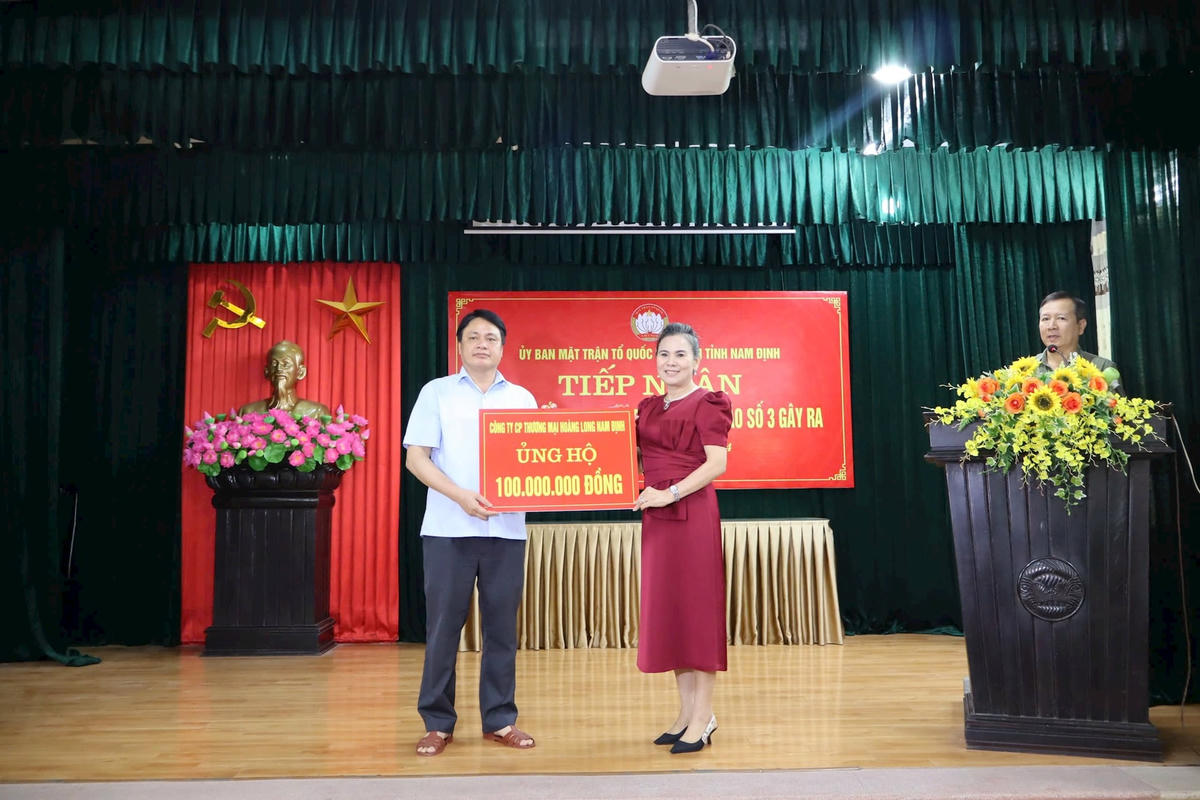 Các doanh nghiệp trên địa bàn tỉnh Nam Định cùng tham gia ủng hộ.