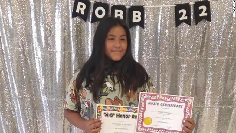 Cô bé Annabell Guadalupe Rodriguez lúc đó 10 tuổi. Ảnh: CNN.