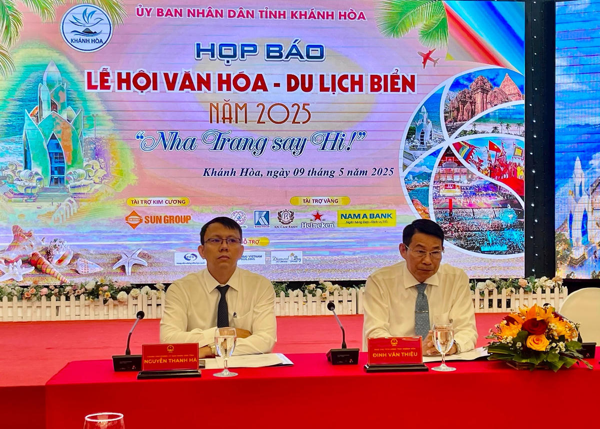 Họp báo, thông báo lễ việc tổ chức lễ hội Văn hóa – Du lịch năm 2025 (ảnh Thùy Trang).